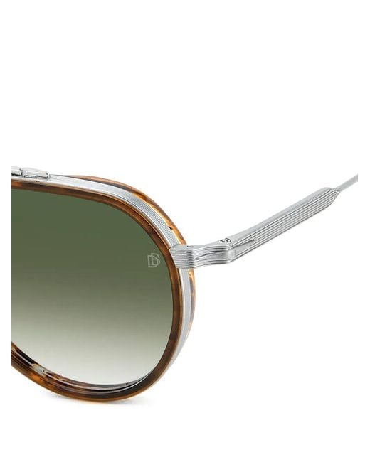David Beckham Green Browline Sunglasses