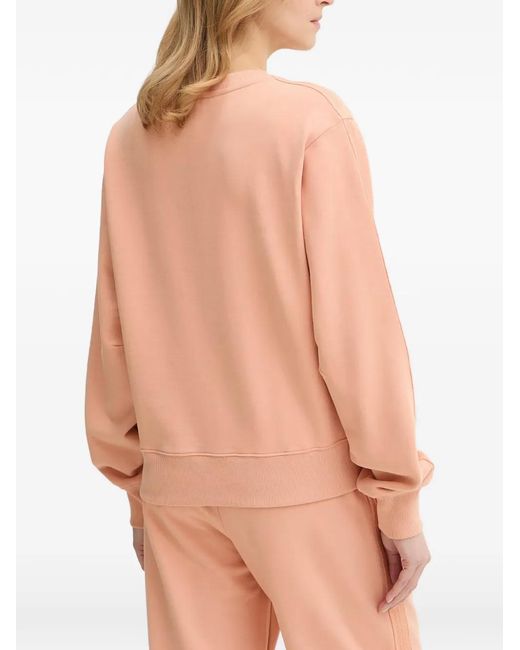 Patrizia Pepe Pink Crew-Neck Sweatshirt