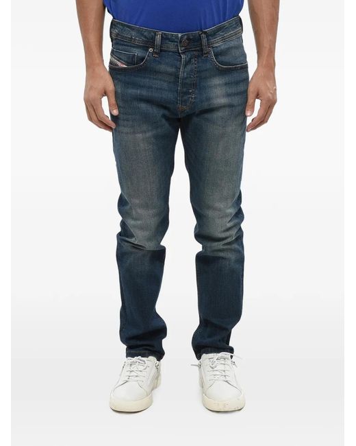 DIESEL Blue Buster Mid-Wash Jeans for men