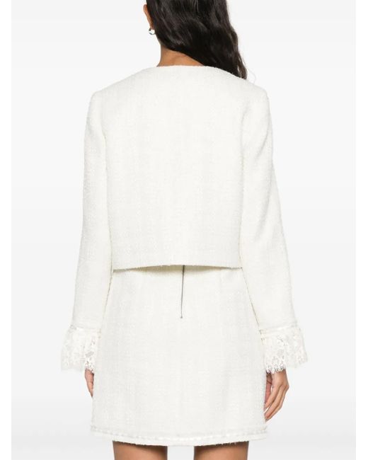 Alice + Olivia White Millie Jacket