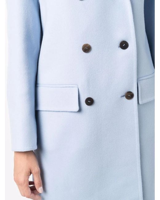 Ferragamo ボタン ダブルコート Blue