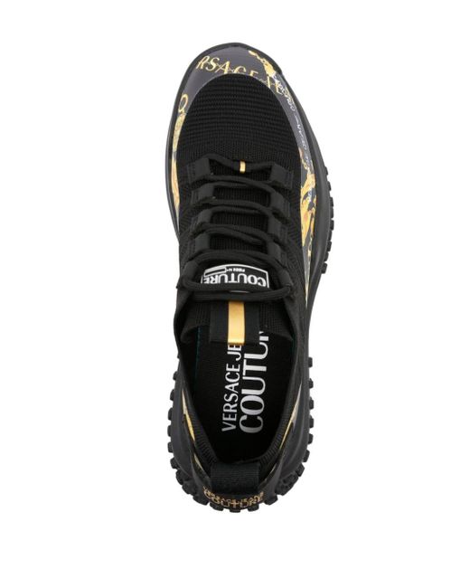 Versace Sneakers mit Chain Couture-Print in Black für Herren