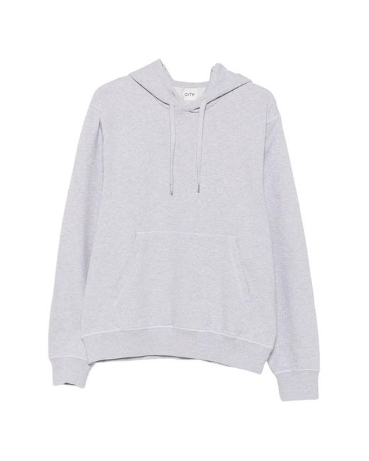 Arte' White Graphic-Print Hoodie for men