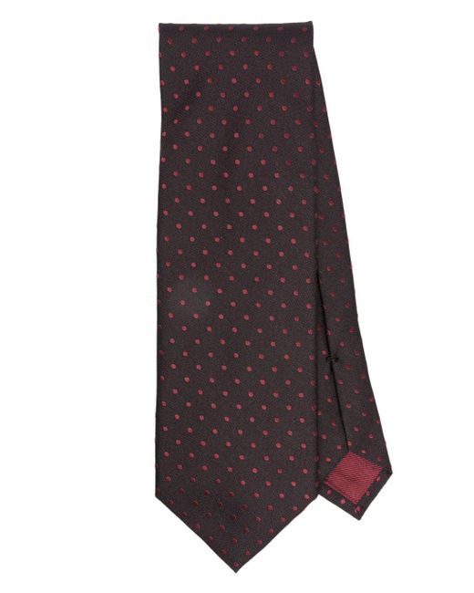 Cravate en soie à motif géométrique Tom Ford pour homme en coloris Brown