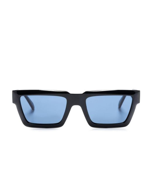 Calvin Klein Blue Rectangle-frame Tinted Sunglasses for men