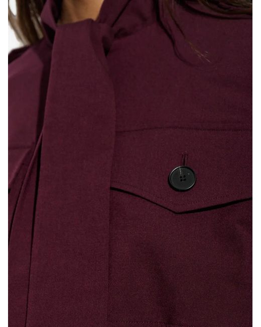 Self-Portrait Purple Tie-Neck Belted Jumpsuit