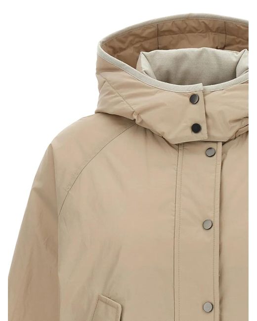 Chaqueta bómber con cremallera Brunello Cucinelli de color Natural
