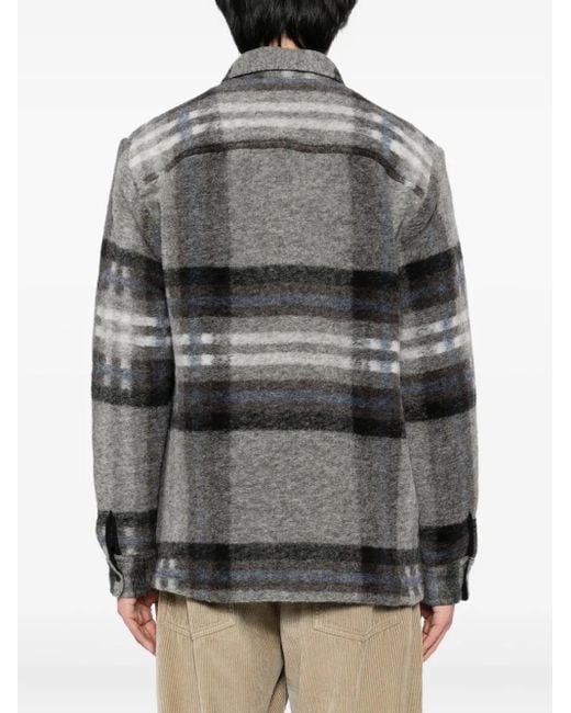 Wax London Gray Nolan Shirt Jacket for men