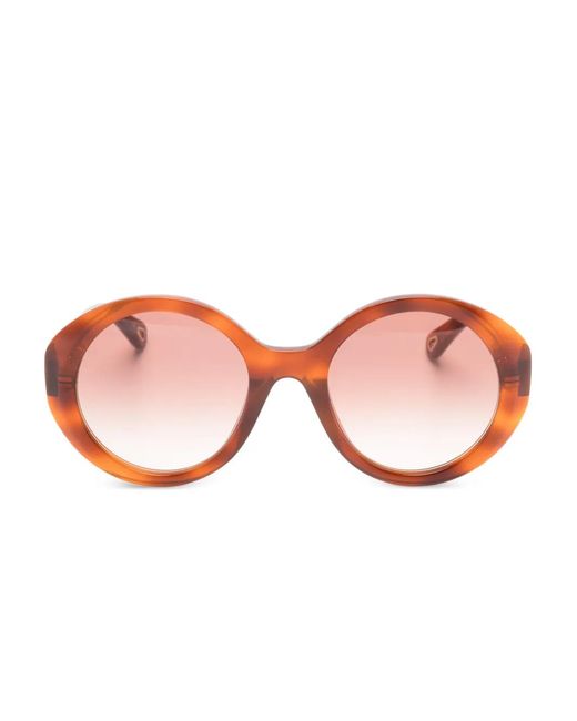 Chloé Pink Logo Sunglasses