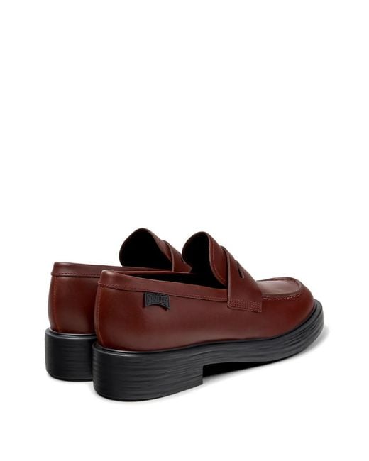Camper Brown Dean Leather Loafers