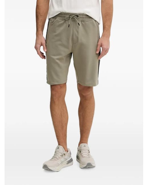 Guess Natural Logo-Tape Track Shorts for men
