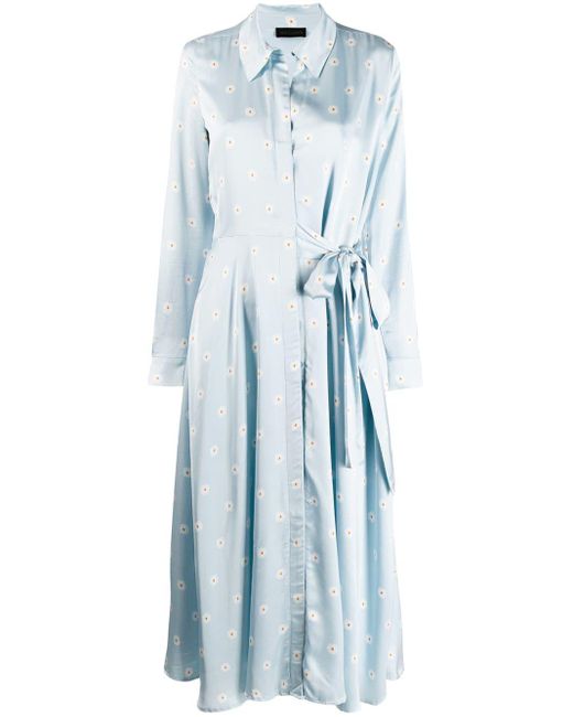 Stine Goya Blue Baily Daisy Print Dress
