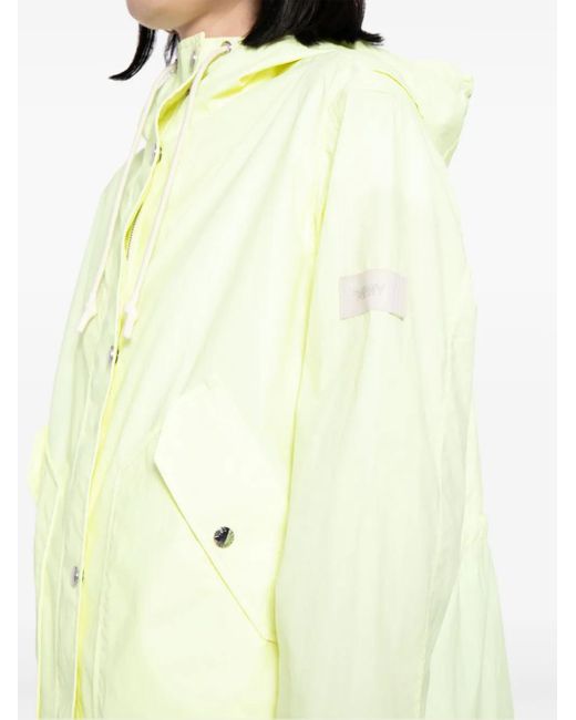 Yves Salomon Natural Press-Stud Hooded Jacket