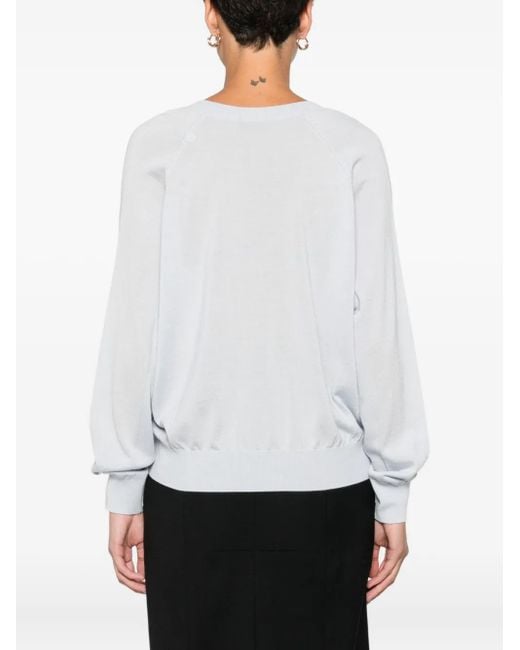 Jersey con motivo del logo Elisabetta Franchi de color White