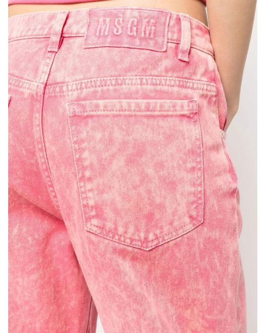 MSGM Pink Klassische Jeans