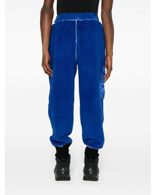 Canada Goose Blue Fleece Tapered Cargo Trousers for men