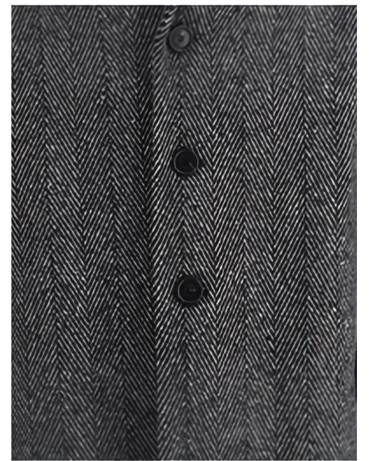 Givenchy Gray Herringbone-Pattern Notched-Lapel Coat for men