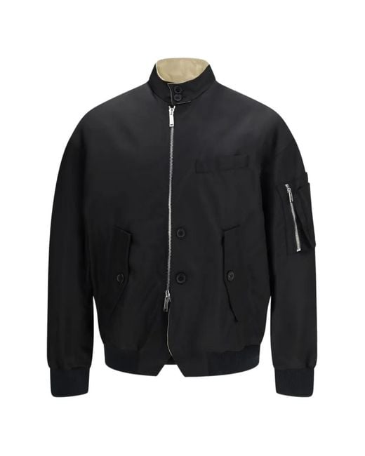 DSquared² Black Heritage Hybrid Bomber for men