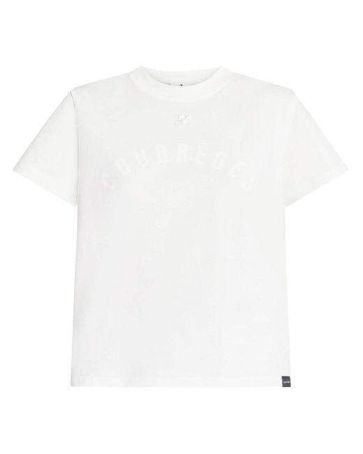 Courreges Katoenen T-shirt in het White