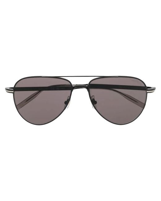 Montblanc Gray Pilot-Frame Sunglasses