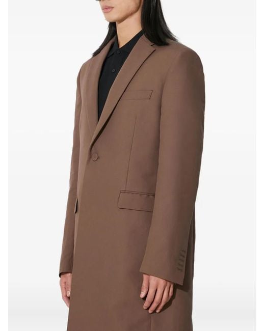 424 Brown Single-Breasted Coat for men