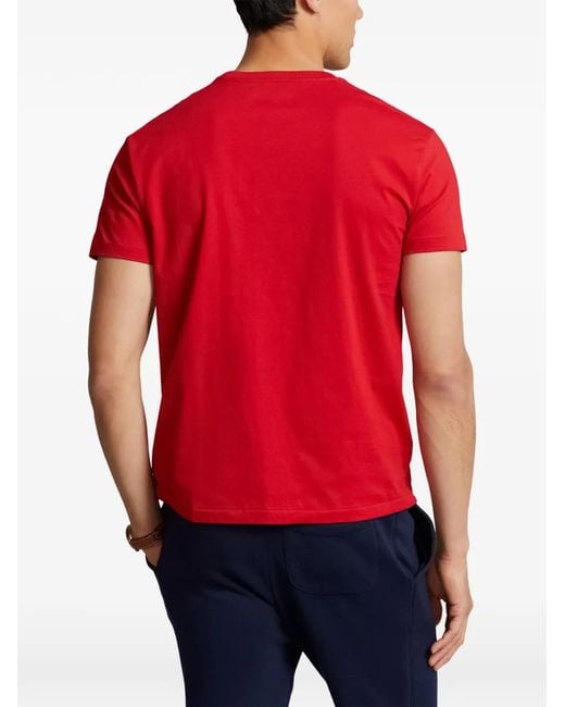 Polo Ralph Lauren Crew-Neck Logo-Embroidered T-Shirt for men
