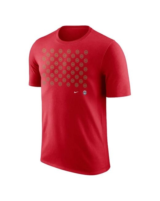 Nike Red Short-Sleeve T-Shirt for men