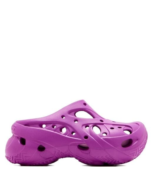 CROCSTM Purple Caged Perforated Clogs