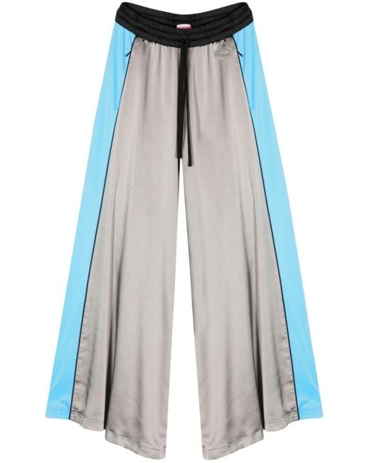 DIESEL Blue P-wild High-waist Track Trousers