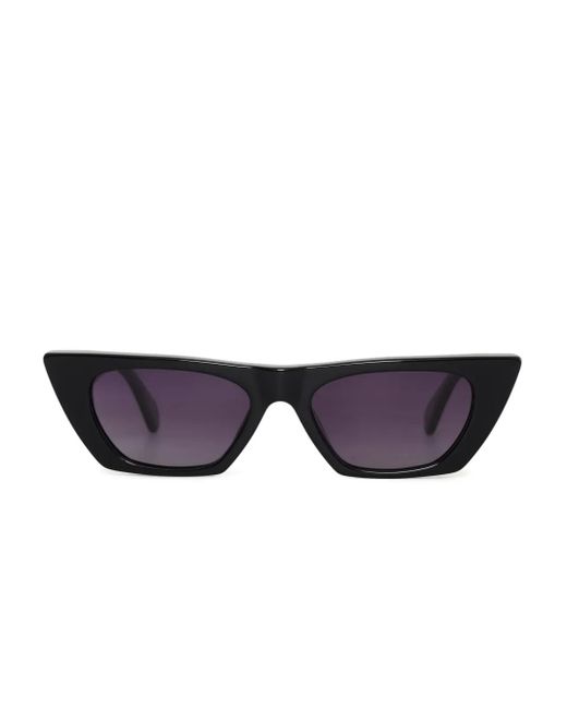 Anine Bing Purple Pierre Pointed-Frame Sunglasses