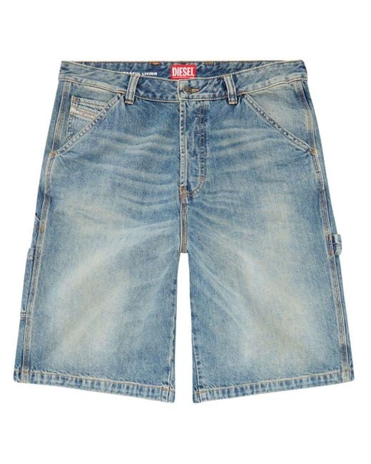 DIESEL Blue D-livery Denim Shorts for men