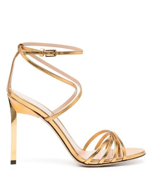 Tom Ford Metallic Leather Ida Sandals 105