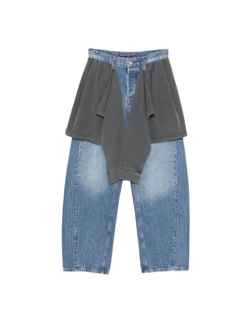 Alexander Wang Blue Jean Avec T-Shirt Noué