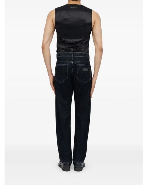 Jeans Con Design A Cinque Tasche di MM6 by Maison Martin Margiela in Blue da Uomo