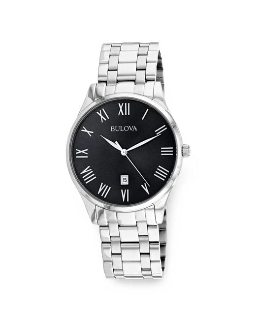Bulova Metallic Classic 40Mm Stainless-Steel Watch for men