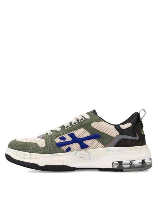 Premiata Blue Drake Mesh-Panel Sneakers for men