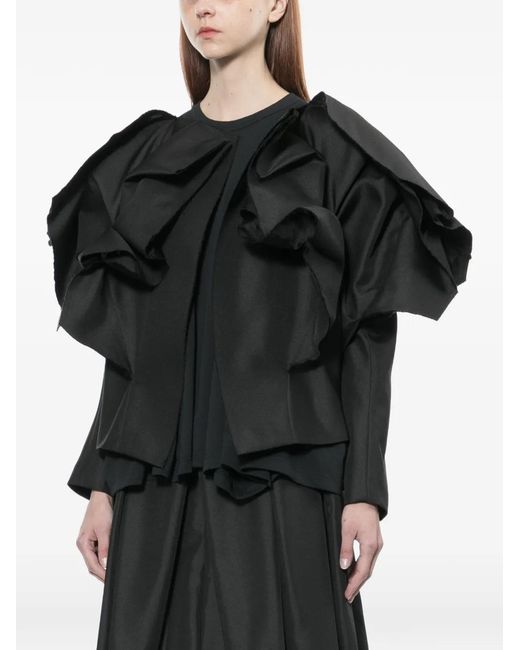 Comme des Garçons Black Ruffled Jacket