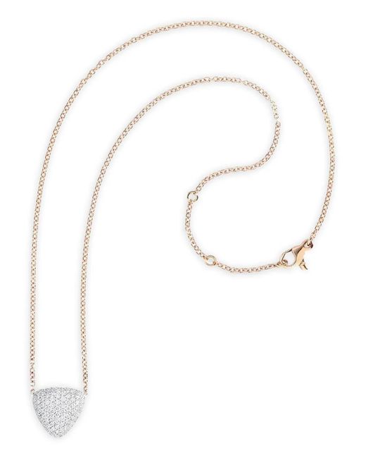 Vhernier White 18K Rose Freccia Diamond Necklace