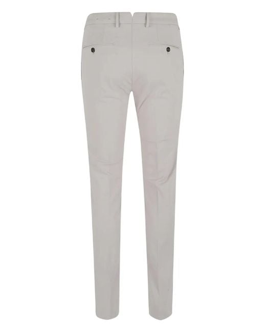 Incotex Gray Button Trousers for men