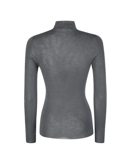 #MSM Gray Pull À Col Cheminée