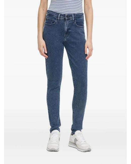 Levi's Blue Logo-Patch Jeans