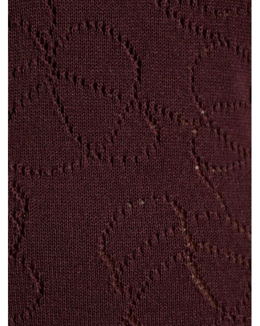 By Malene Birger Purple Beatriz Cut-Out Detail Maxi Dress
