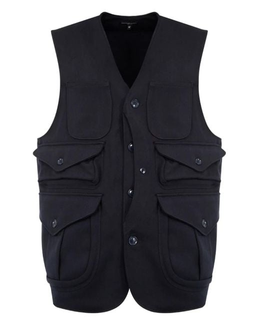 Engineered Garments Blue Hunting Multi-Pocket Gilet for men