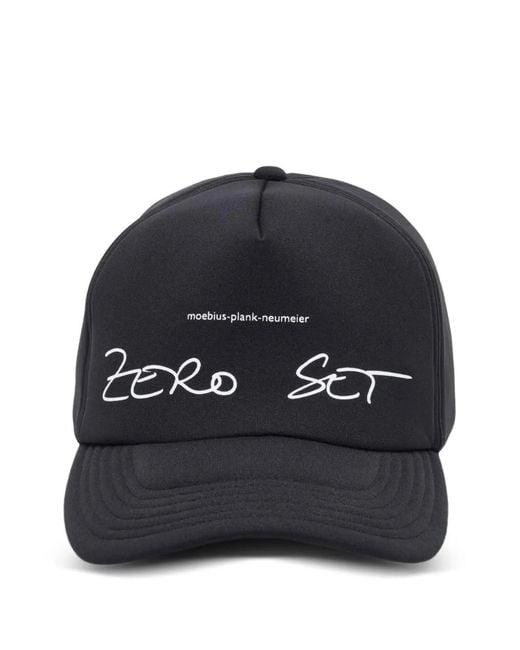 Undercover Black Embroidered Baseball Cap for men
