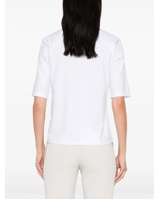Peserico White Short-Sleeve T-Shirt
