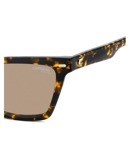 Carrera Gray Tortoiseshell-Effect Rectangle-Frame Sunglasses
