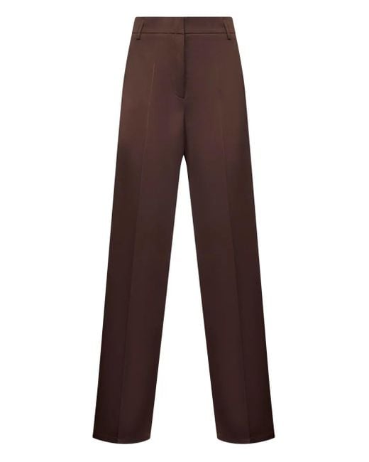 Pantalones con pinzas Blanca Vita de color Brown