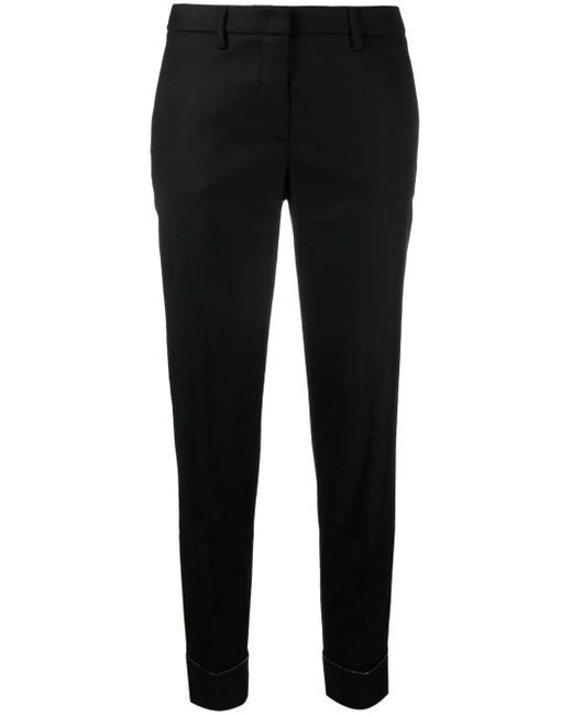 Fabiana Filippi Black Cropped Tailored Trousers