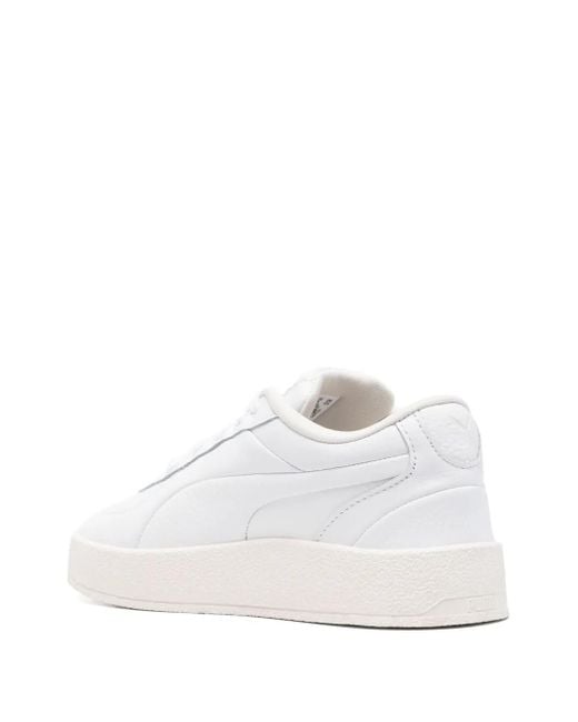 PUMA White Ca Luxe Sneakers