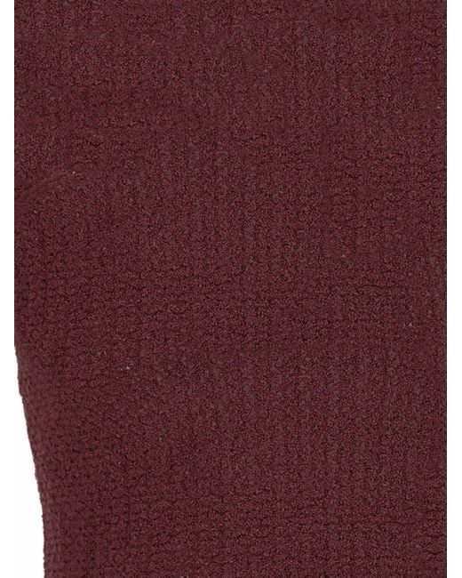 Marella Red Mulino Open-Knit Sweater